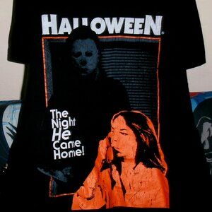 halloween the night he came home mike meyers official L tee - slasher horror
